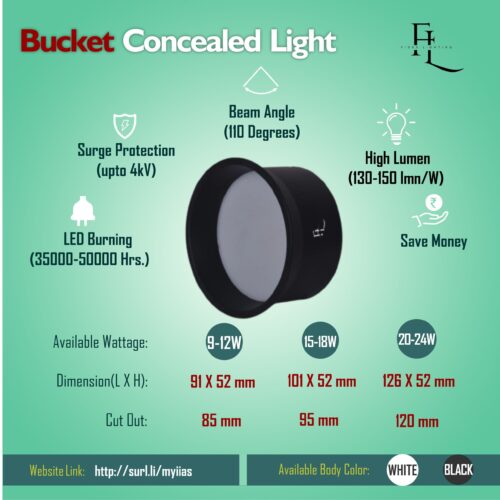 Bucket Concealed Light