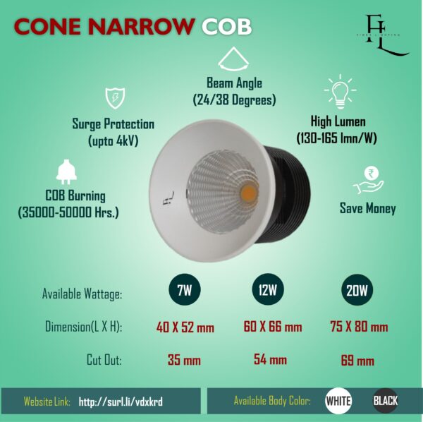 CONE NARROW COB