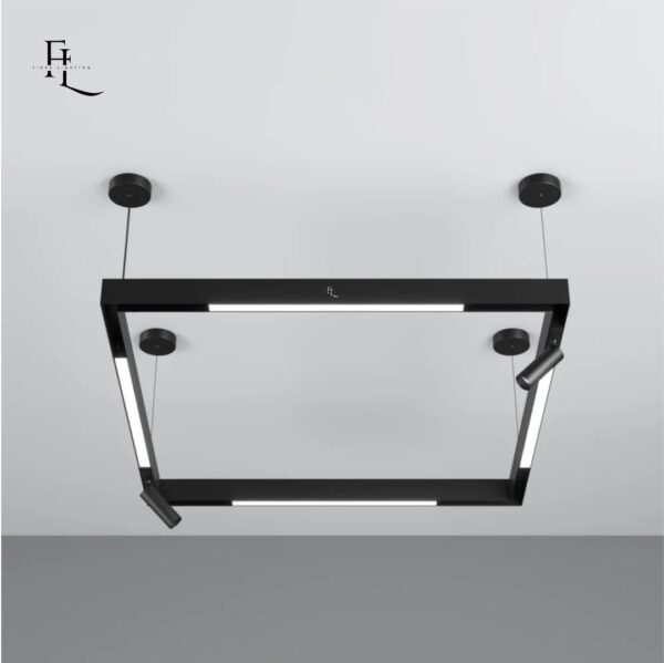 Track Light and Diffused Pendant